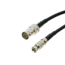 Load image into Gallery viewer, Uonecn Coaxial Cable Micro BNC Male to BNC Female Video Cord Adapter Black Video Assist 6G HD-SDI 50CM|19.7inches