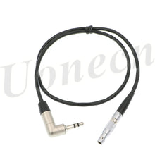 Load image into Gallery viewer, Red Epic Time Code Line 00B 4 Pin Male to Easync Synchronize Right Angle 3.5mm Audio Head