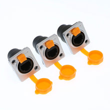 Load image into Gallery viewer, RJ45 Waterproof Dust Plug Connector 3 pcs RJ45 connectors IP65 Mount Ethernet Panel Connector