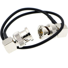Load image into Gallery viewer, Flexible HD SDI Cable RG179 Right Angle BNC Male to Right Angle BNC Male 75ohm for Blackmagic HyperDeck Shuttle and BMCC BMPC Hyperdeck Cameras 30cm