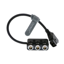 Load image into Gallery viewer, D Tap to RS 3 Port Female Power Supply Splitter Cable for Photography Power