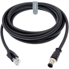 Load image into Gallery viewer, M12 8 Pin A-Code Male to RJ45 Male Shielded Cable Assembly Waterproof High Flex Ethernet Power Cable for Cognex Industrial Camera 3 Meters