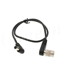 Load image into Gallery viewer, Right Angle Hirose 4 Pin Male to Right Angle DC Jack for Sony F5 Camera to SmallHD Monitor