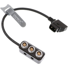 Load image into Gallery viewer, D Tap to 3 0B 2-Port Female Power Supply Splitter Cable for Photography Power