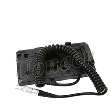 Load image into Gallery viewer, V-Mount Battery Plate Spiral 6 Pin Power Cord for Red Scarlet Epic Camera