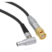 Load image into Gallery viewer, Time Code TC Cable BNC Male to Right Angle 0B 5 Pin Male for ARRI Alexa Sound Device 39''