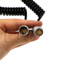 Load image into Gallery viewer, Arri Alexa Mini Camera Extension Coiled Power Cable 8 pin Female to 8 pin Male for Alexa Mini Camera