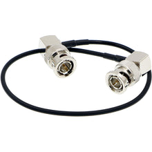 Load image into Gallery viewer, Flexible HD SDI Cable RG179 Right Angle BNC Male to Right Angle BNC Male 75ohm for Blackmagic HyperDeck Shuttle and BMCC BMPC Hyperdeck Cameras 30cm
