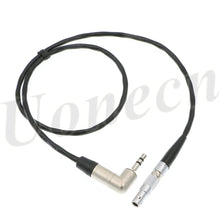 Load image into Gallery viewer, Red Epic Time Code Line 00B 4 Pin Male to Easync Synchronize Right Angle 3.5mm Audio Head