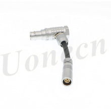 Load image into Gallery viewer, Alexa Mini EXT to R/S Power Adapter 3 pin Female to Right Angle 7 pin Male Cable ARRI Alexa Mini Camera Power Cable for Startup Remote Conversion Line