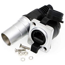 Load image into Gallery viewer, Waterproof Shielded Connectors RJ45 Female Sockets Male Plug Durable IP65 Connector Industrial Dual Panel Mount