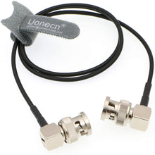 Load image into Gallery viewer, Flexible HD SDI Cable RG179 Right Angle BNC Male to Right Angle BNC Male 75ohm Blackmagic HyperDeck Shuttle BMCC BMPC Hyperdeck Cameras