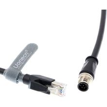 Load image into Gallery viewer, M12 8 Pin A-Code Male to RJ45 Male Shielded Cable Assembly Waterproof High Flex Ethernet Power Cable for Cognex Industrial Camera 3 Meters