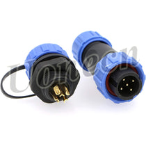 Load image into Gallery viewer, SP13 5 Pin Waterproof Connector Plug Socket Aviation Connector Industrial Connector Adapter 3Pcs