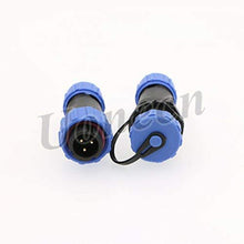 Load image into Gallery viewer, SP13 IP68 Waterproof 3 Pin Power Plug Connector 5 Set Circular Kit Male Plug Female Socket 3 Pin LED High Power Connectors