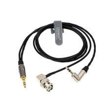 Load image into Gallery viewer, Cable Aux 3.5mm TRS Male to Male BNC Stereo Audio Breakout Cord for Zaxcom IFB Erx Time Code for Red Camera