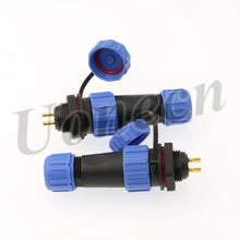 Load image into Gallery viewer, 2 PCS SP1310 IP68 2-pin Waterproof Connector Power Cable Connectors Cable Connectors Automotive Connectors Plug and Socket Multipole Plug and Socket Dustproof Circular
