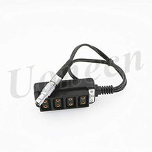 Load image into Gallery viewer, 4 Port Dtap to 3 Pin Male Steadicam Zephyr Splitter Cable for ARRI RED Cameras