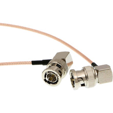 Load image into Gallery viewer, RG179 HD-SDI Cable Right Angle BNC Male to Male 75ohm MegaFlex for Blackmagic HyperDeck Shuttle and BMCC BMPC Hyperdeck Cameras 24''
