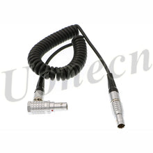 Load image into Gallery viewer, XL LL Timecode Cable Right Angle 5 pin male to 5 pin male Coiled twist cable for Sound Devices ZAXCOM DENECKE