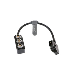 Load image into Gallery viewer, D Tap to RS 3 Port Female Power Supply Splitter Cable for Photography Power