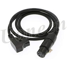 Load image into Gallery viewer, Practilite 602 DSLR Camcorder Power Cable XLR 4 pin Female to D-tap Male for Sony F55 SXS Camera