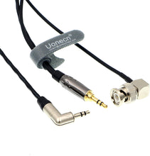 Load image into Gallery viewer, Cable Aux 3.5mm TRS Male to Male BNC Stereo Audio Breakout Cord for Zaxcom IFB Erx Time Code for Red Camera