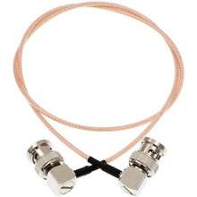 Load image into Gallery viewer, RG179 HD-SDI Cable Right Angle BNC Male to Male 75ohm MegaFlex for Blackmagic HyperDeck Shuttle and BMCC BMPC Hyperdeck Cameras 24''