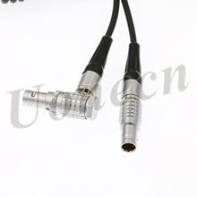 Load image into Gallery viewer, XL LL Timecode Cable Right Angle 5 pin male to 5 pin male Coiled twist cable for Sound Devices ZAXCOM DENECKE