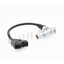 Load image into Gallery viewer, Arri Alexa Mini Camera Power Cable Right Angle 2B 8 pin Female to D-tap 10 inches