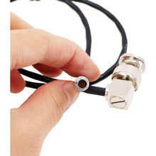 Load image into Gallery viewer, TIME Code Cable for Zoom F8 4 Pin Male to Right Angle BNC for Red Epic Scarlet