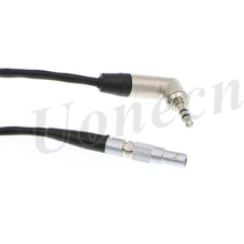 Load image into Gallery viewer, Red Epic Time Code Line 00B 4 Pin Male to Easync Synchronize Right Angle 3.5mm Audio Head