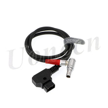 Load image into Gallery viewer, Anton Bauer Power Cable for Zacuto Gratical Eye Viewfinder D-Tap to Right Angle 2 Pin Male Rotate 180 Degree 28 inches