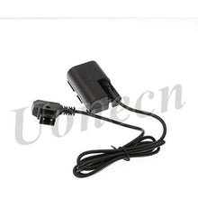 Load image into Gallery viewer, LP E6 Dummy Battery to Dtap male Power Cable for SmallHD 501 502 702 Monitor and Canon 5D mark II 7D 60D
