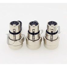 Load image into Gallery viewer, 3 pcs Right Angle 90 Degree XLR 4-pin Female Connector for ARRI Monitor DSLR Rig