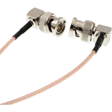 Load image into Gallery viewer, RG179 HD-SDI Cable Right Angle BNC Male to Male 75ohm MegaFlex for Blackmagic HyperDeck Shuttle and BMCC BMPC Hyperdeck Cameras 24''