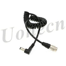 Load image into Gallery viewer, Sound Devices Spring Cable Right Angle DC to 4 Pin Hirose Male Power Cable for ZOOM F8 for 688 644 633 Blackmagic Cinema Camera 4K