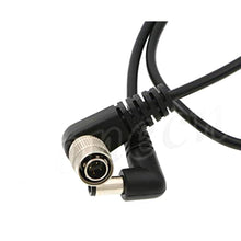 Load image into Gallery viewer, Right Angle Hirose 4 Pin Male to Right Angle DC Jack for Sony F5 Camera to SmallHD Monitor