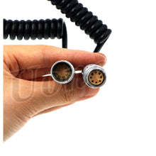 Load image into Gallery viewer, Arri Alexa Mini Camera Extension Coiled Power Cable 8 pin Female to 8 pin Male for Alexa Mini Camera