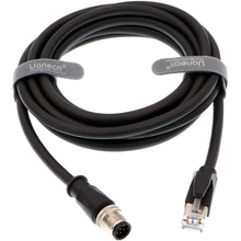 Load image into Gallery viewer, M12 8 Pin A-Code Male to RJ45 Male Shielded Cable Assembly Waterproof High Flex Ethernet Power Cable for Cognex Industrial Camera 3 Meters