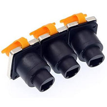 Load image into Gallery viewer, RJ45 Waterproof Dust Plug Connector 3 pcs RJ45 connectors IP65 Mount Ethernet Panel Connector