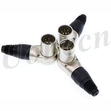 Load image into Gallery viewer, XLR 4 pin Male Connector for ARRI Monitor DSLR Rig 3 pcs Right Angle 90 Degree XLR 4 pin Male