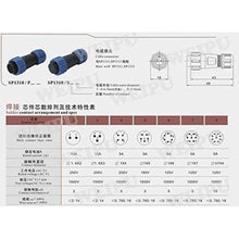 Load image into Gallery viewer, SP13 IP68 Waterproof 3 Pin Power Plug Connector 5 Set Circular Kit Male Plug Female Socket 3 Pin LED High Power Connectors