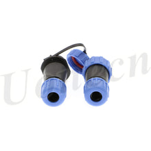 Load image into Gallery viewer, SP13 IP68 Waterproof 2 Pin LED High Power Connectors 2 Pin Power Plug Connector Circular Kit Male Plug Female Socket 5 Sets