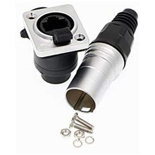 Load image into Gallery viewer, Waterproof Shielded Connectors RJ45 Female Sockets Male Plug Durable IP65 Connector Industrial Dual Panel Mount