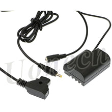 Load image into Gallery viewer, Dummy Battery DMW-DCC12 DC Coupler to Dtap plug power Cable for Panasonic DMC-GH5 GH4 GH3
