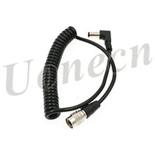 Load image into Gallery viewer, Sound Devices Spring Cable Right Angle DC to 4 Pin Hirose Male Power Cable for ZOOM F8 for 688 644 633 Blackmagic Cinema Camera 4K