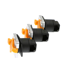 Load image into Gallery viewer, Shielded Industrial Dual Panel Mount IP65 RJ45 Right Angle Connector Waterproof Dustproof Socket Signal Transmission 3 PCS