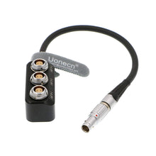 Load image into Gallery viewer, 1 to 3 Power Supply Splitter Cable 2 Pin Male to 3 Mini 2 Pin Female for ARRI RED Camera Teradek