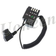 Load image into Gallery viewer, D-Tap to DMW-DCC12 DC Coupler Dummy Battery Spring Cable for Panasonic DMC-GH5 GH4 GH3
